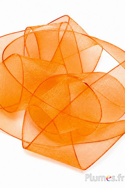 Organzalint - breedte 4 cm - oranje